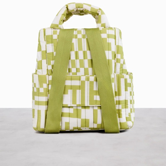 Green and White Quilted Women's Bag - Picture 5 of 8